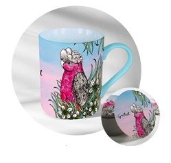 BANKSIA RED Galah Mug and Coaster in A Collectable Tin