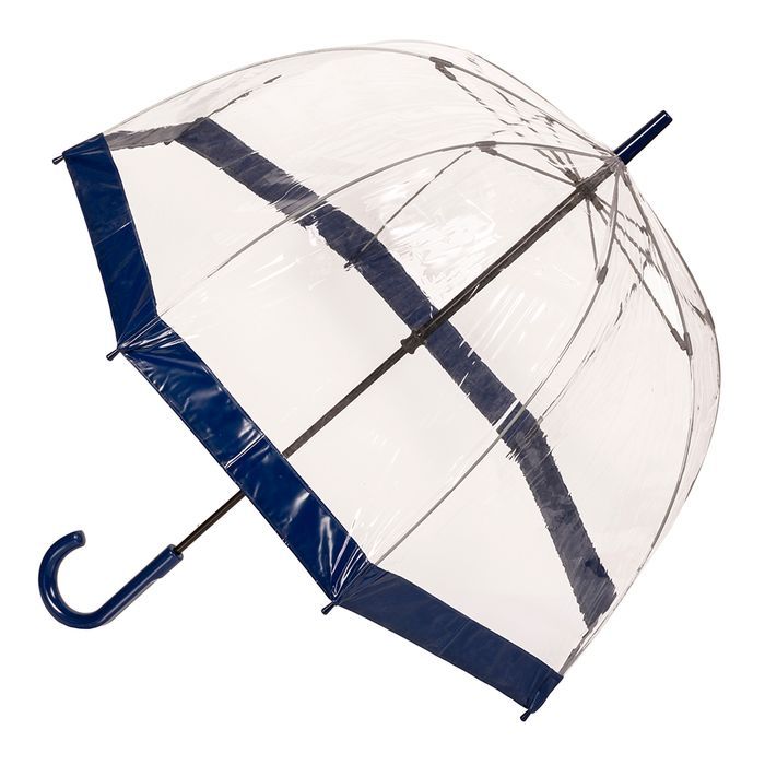 CLIFTON UMBRELLAS Clear Birdcage Bright - Navy