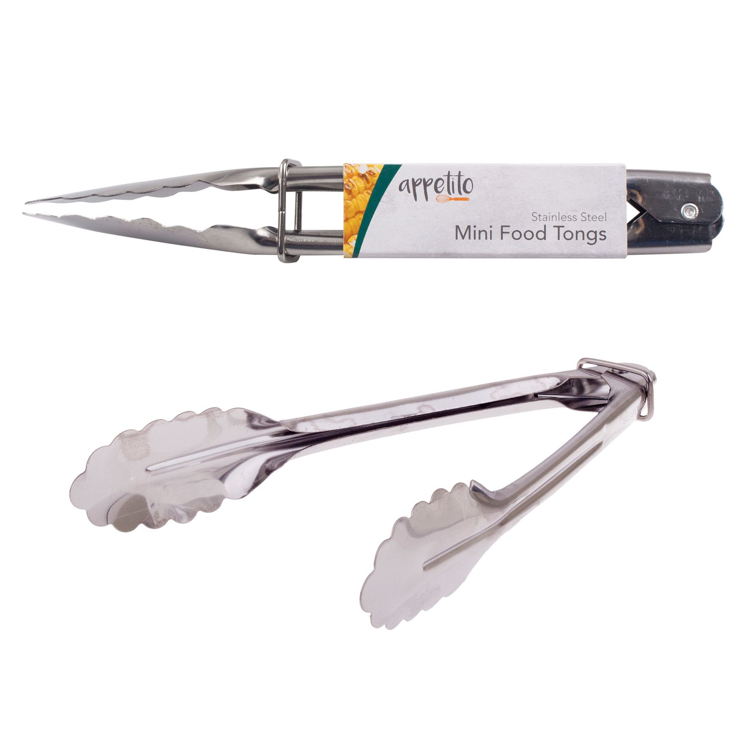 APPETITO Stainless Steel Mini Tongs 18cm