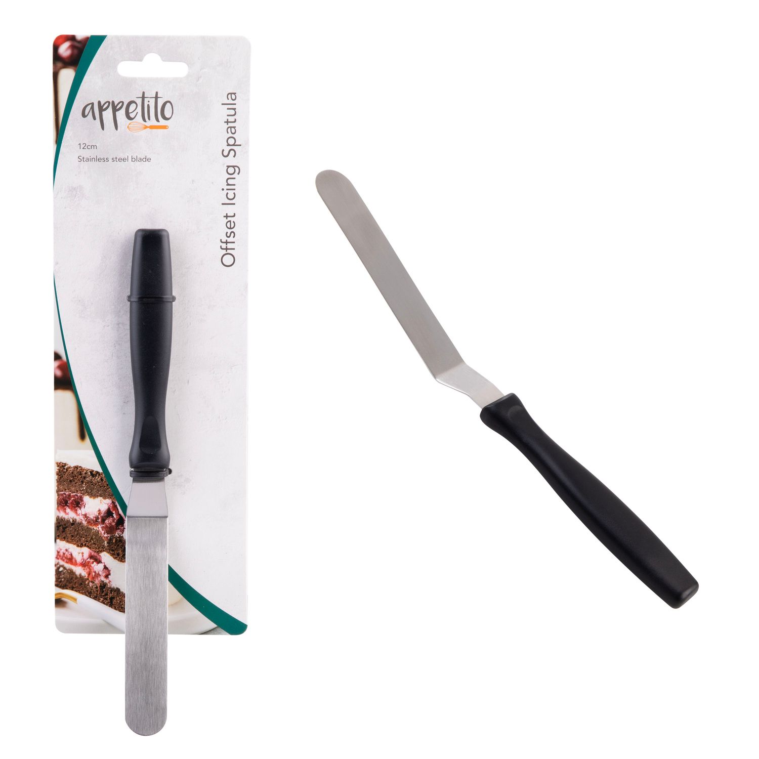 APPETITO Stainless Steel Offset Icing Spatula 12cm