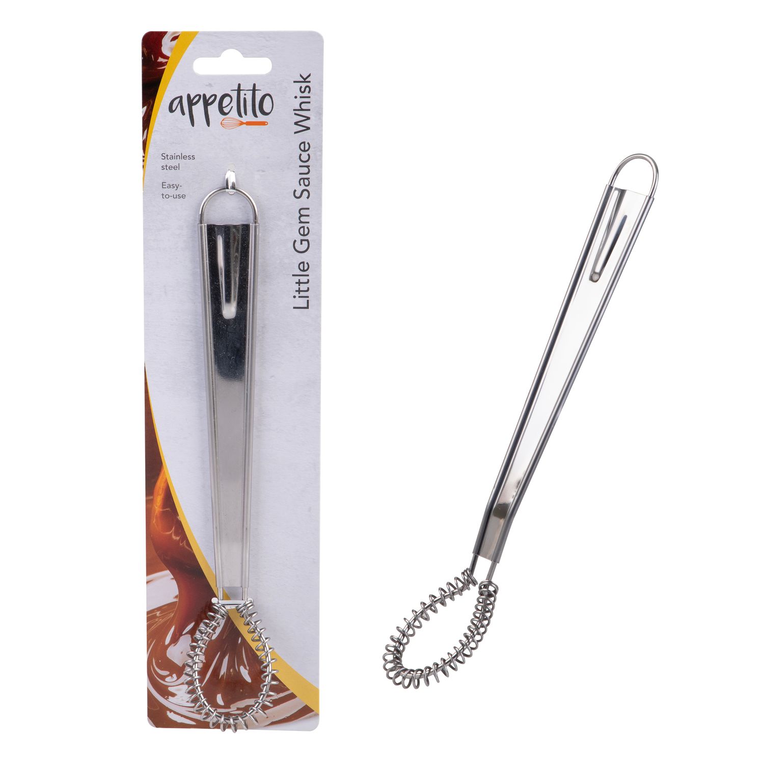 APPETITO Stainless Steel Little Gem Sauce Whisk