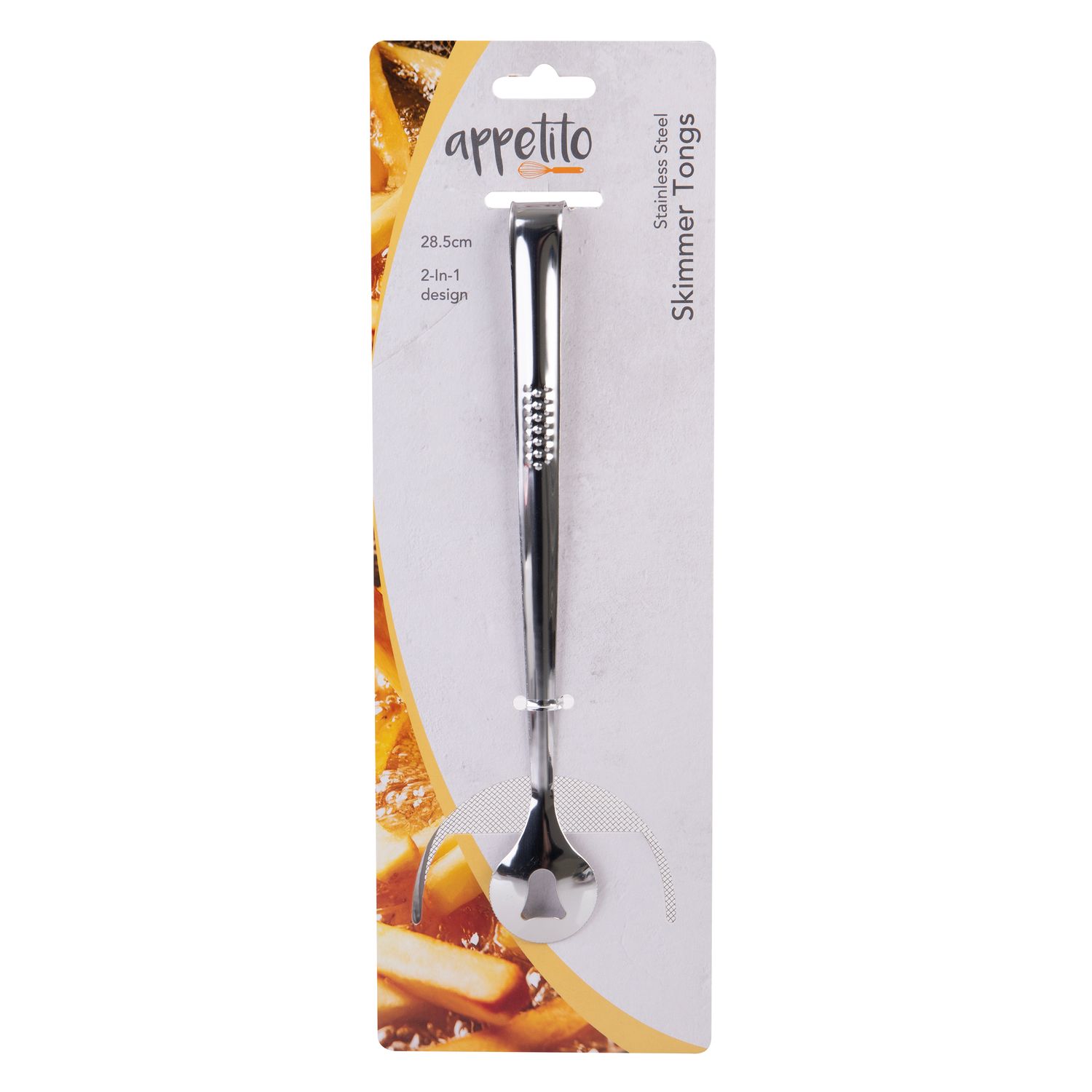 APPETITO Stainless Steel Skimmer Tong 28.5cm