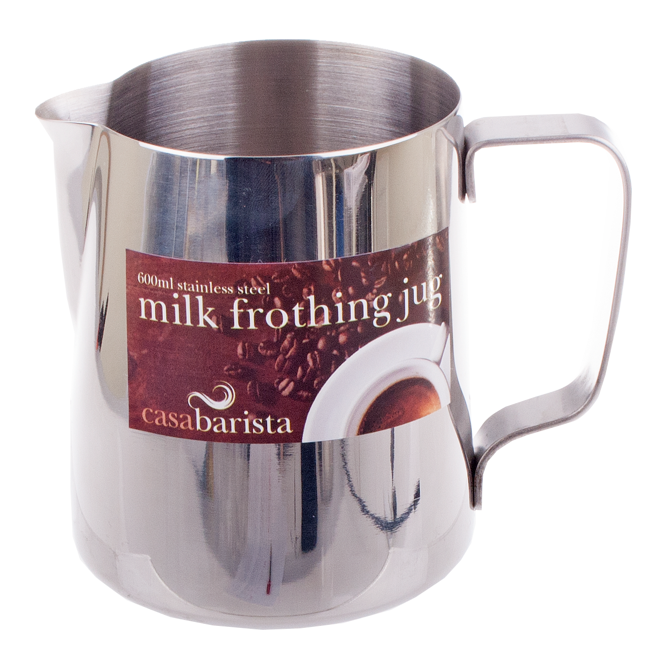 CASABARISTA Stainless Steel Milk Frothing Jug 600ml