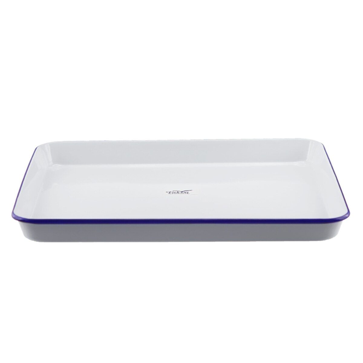 FALCON HOUSEWARES Baking Tray - 41cm - White/Blue Rim