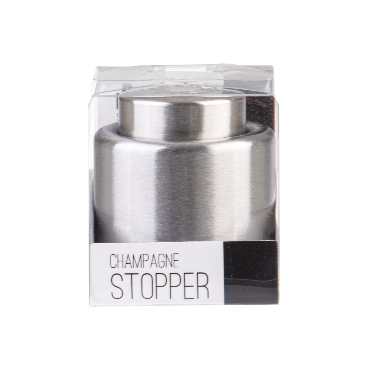 BARTENDER Stainless Steel Champagne Stopper - Satin