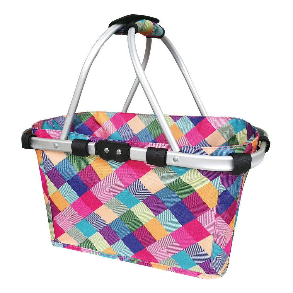 SACHI Two Handle Carry Basket - Harlequin