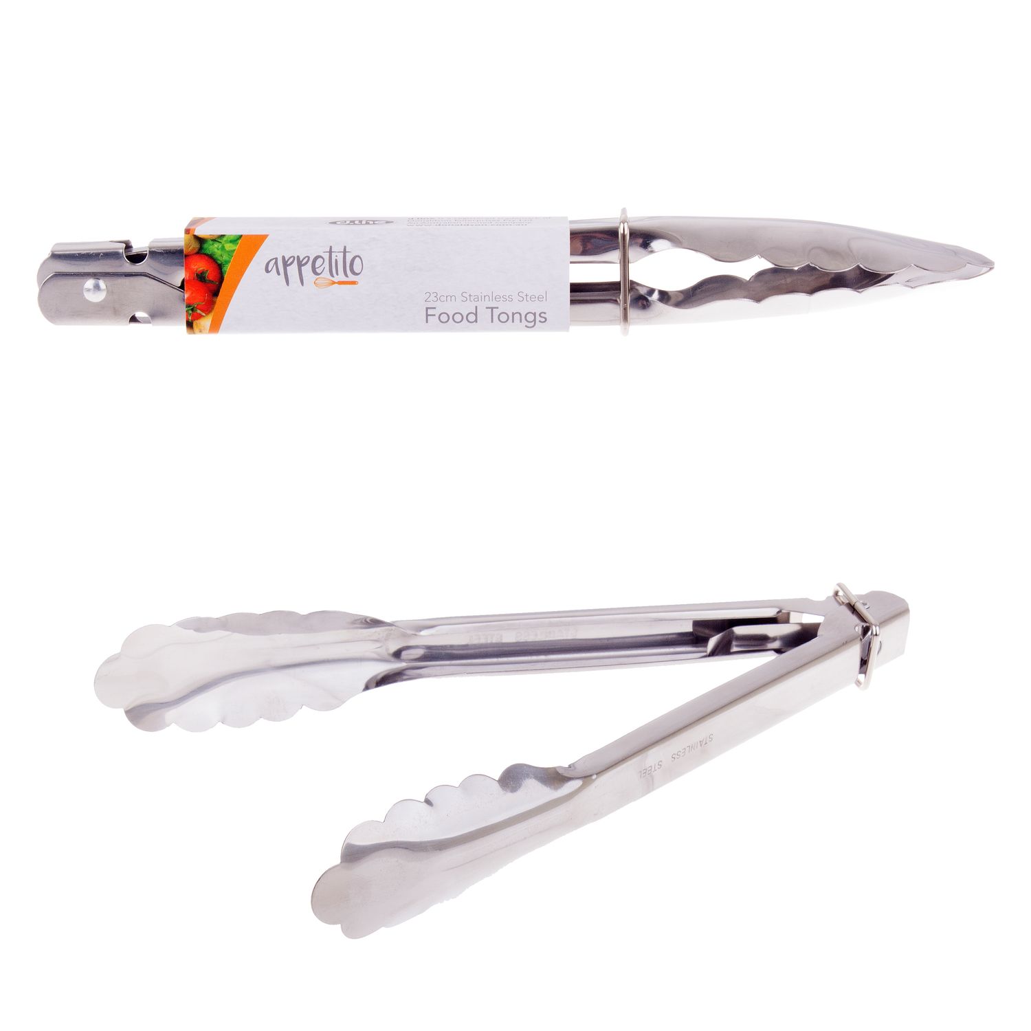 APPETITO Stainless Steel 23cm Tongs