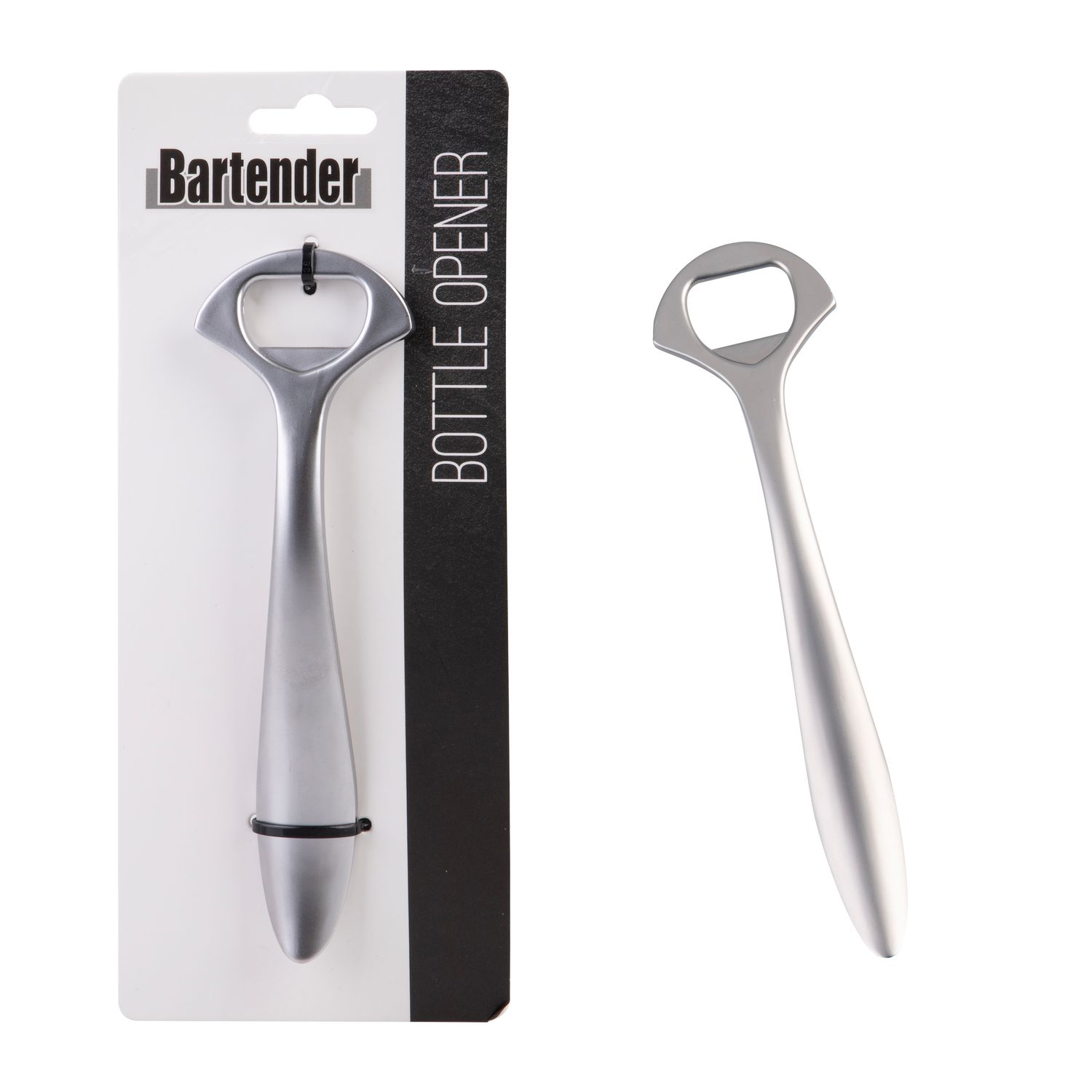 BARTENDER Bottle Opener - White Nickel