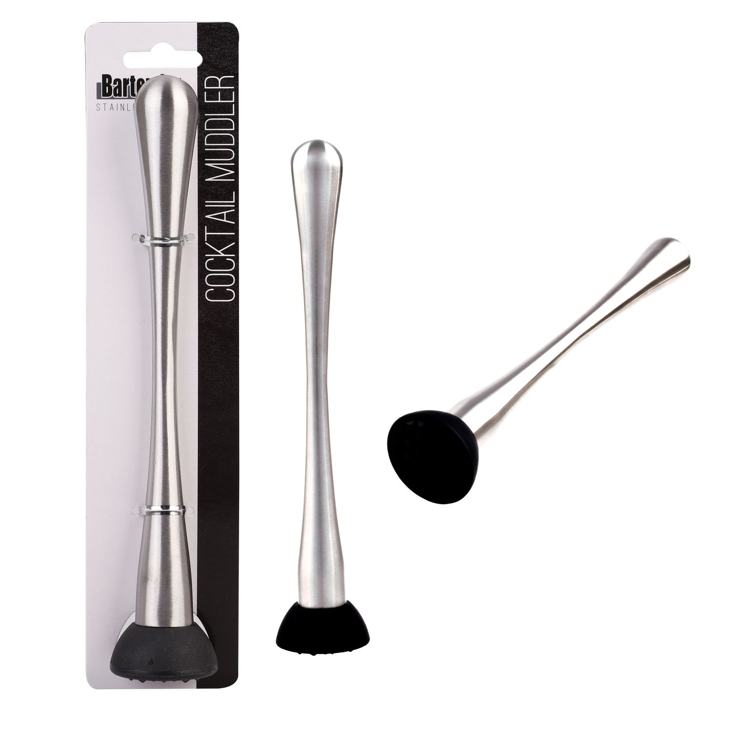 BARTENDER Stainless Steel Cocktail Muddler - 22cm