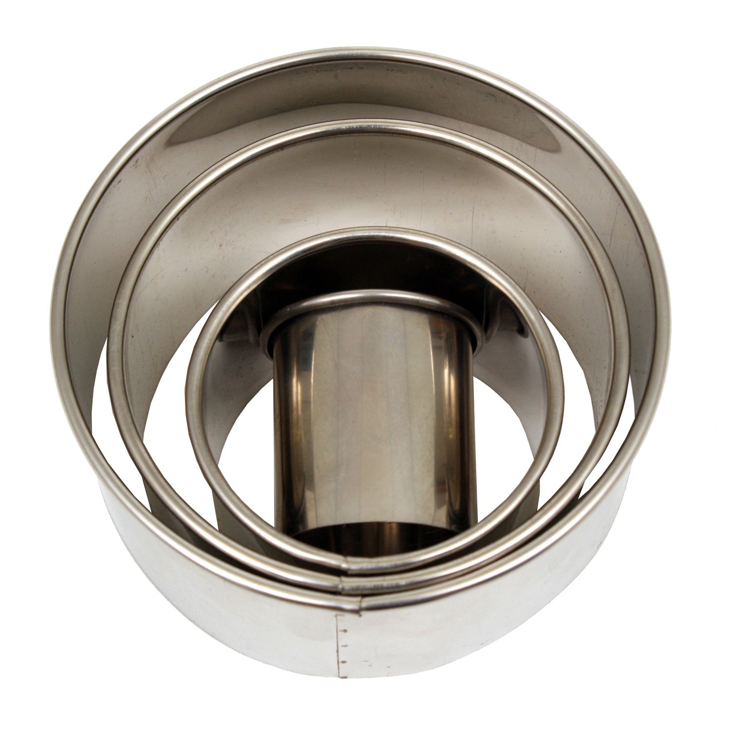DAILY BAKE Deep Round Plain Cutter Set 4 (4, 6.5, 9 &amp; 11cm)