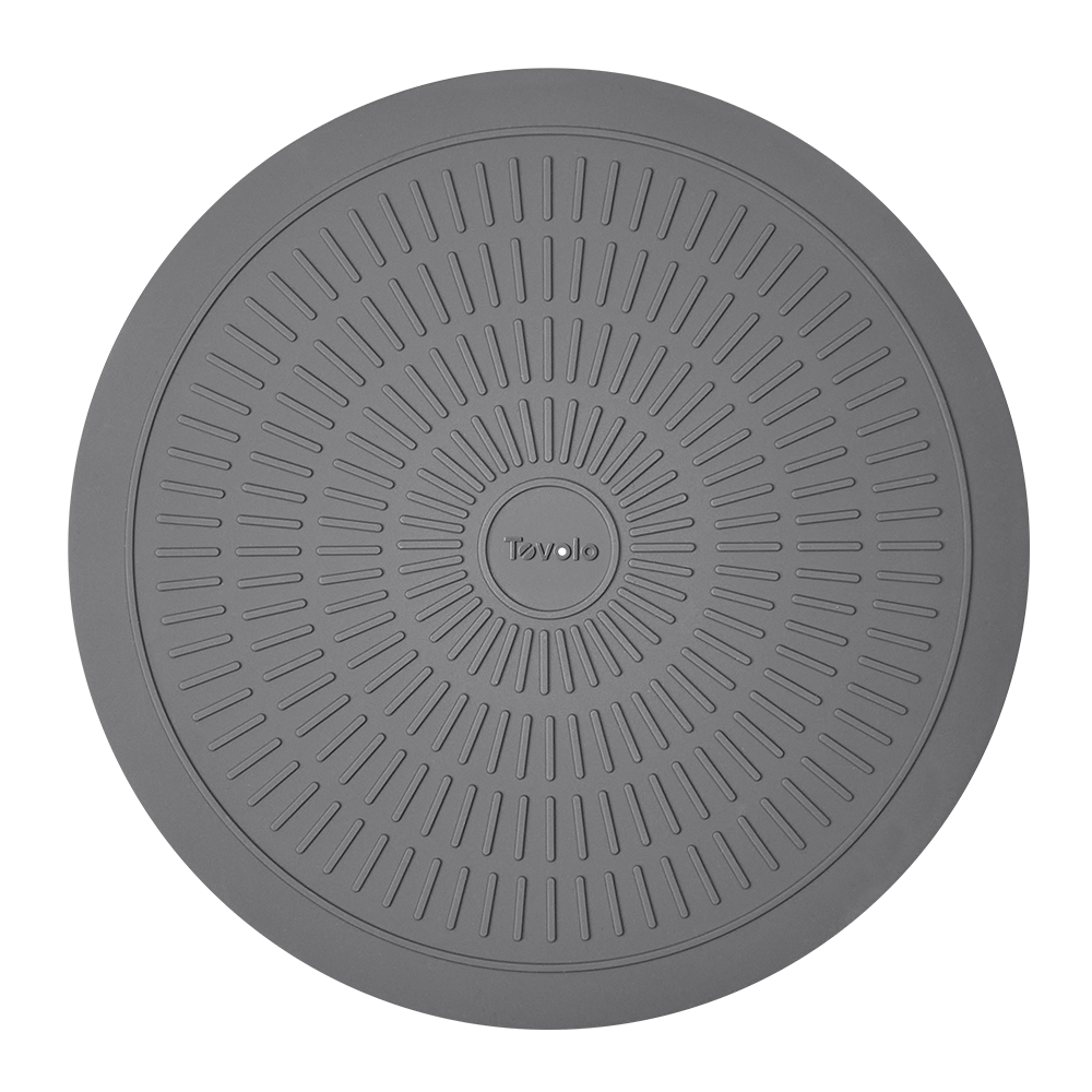 TOVOLO Silicone Microwave Mat 30.5cm Diameter - Charcoal