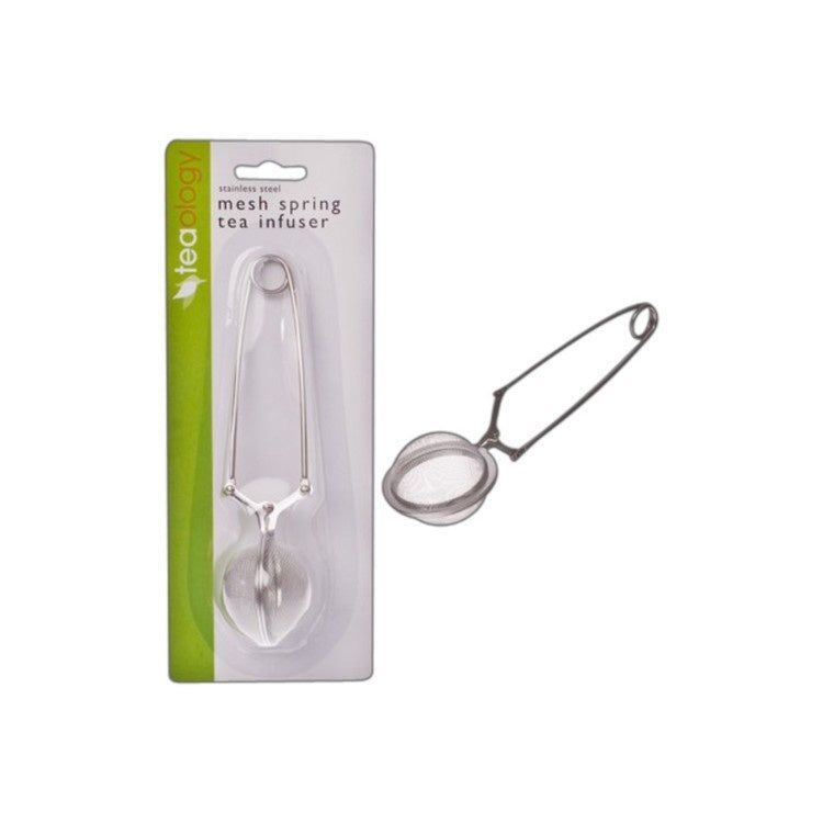 TEAOLOGY Stainless Steel Oval Spring Tea Infuser Carded
