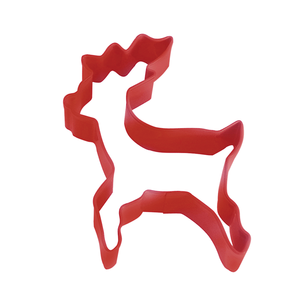 R&amp;M Standing Reindeer 10cm - Red