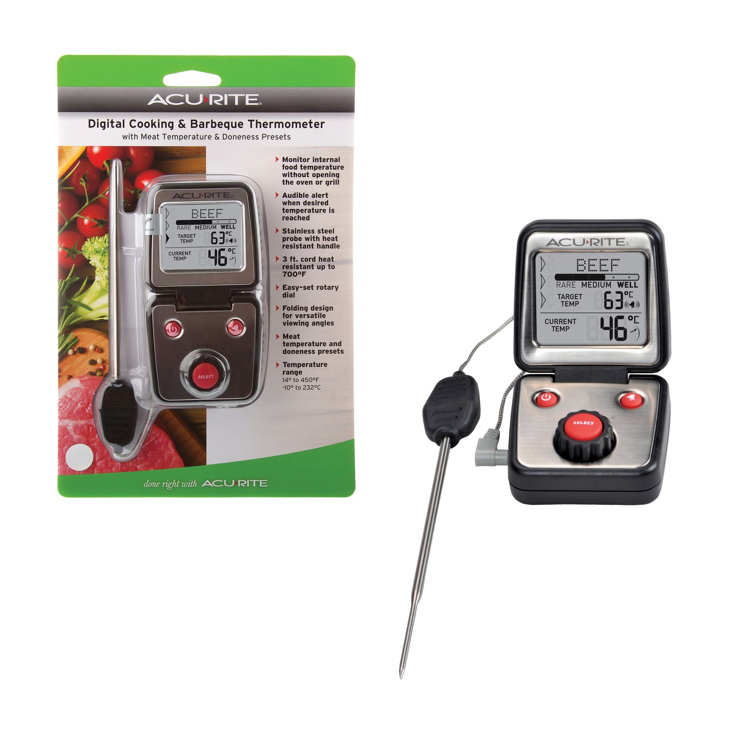ACURITE Digital Cooking and Barbecue Thermometer