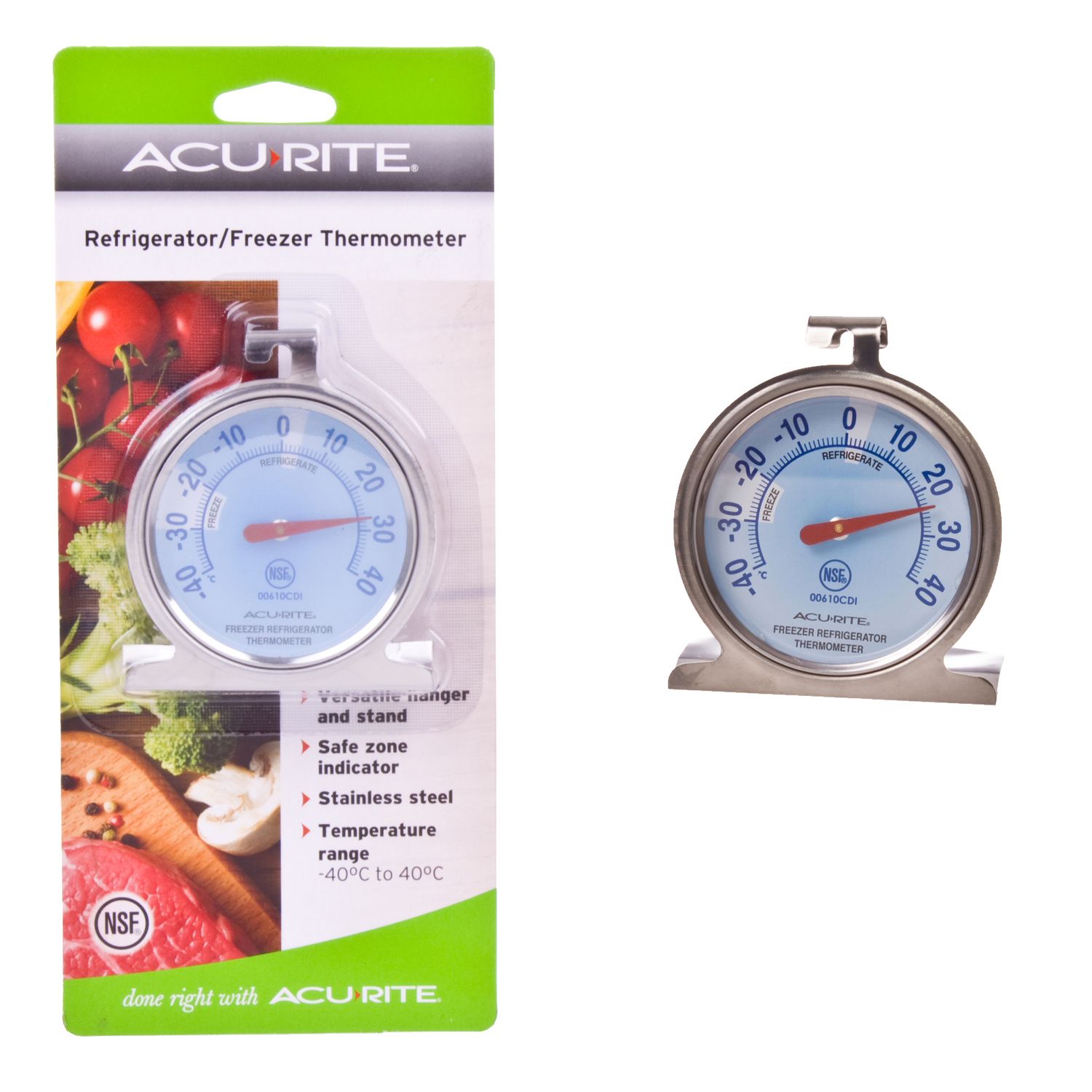 ACURITE Refrigerator/Freezer Dial Thermometer - Celsius