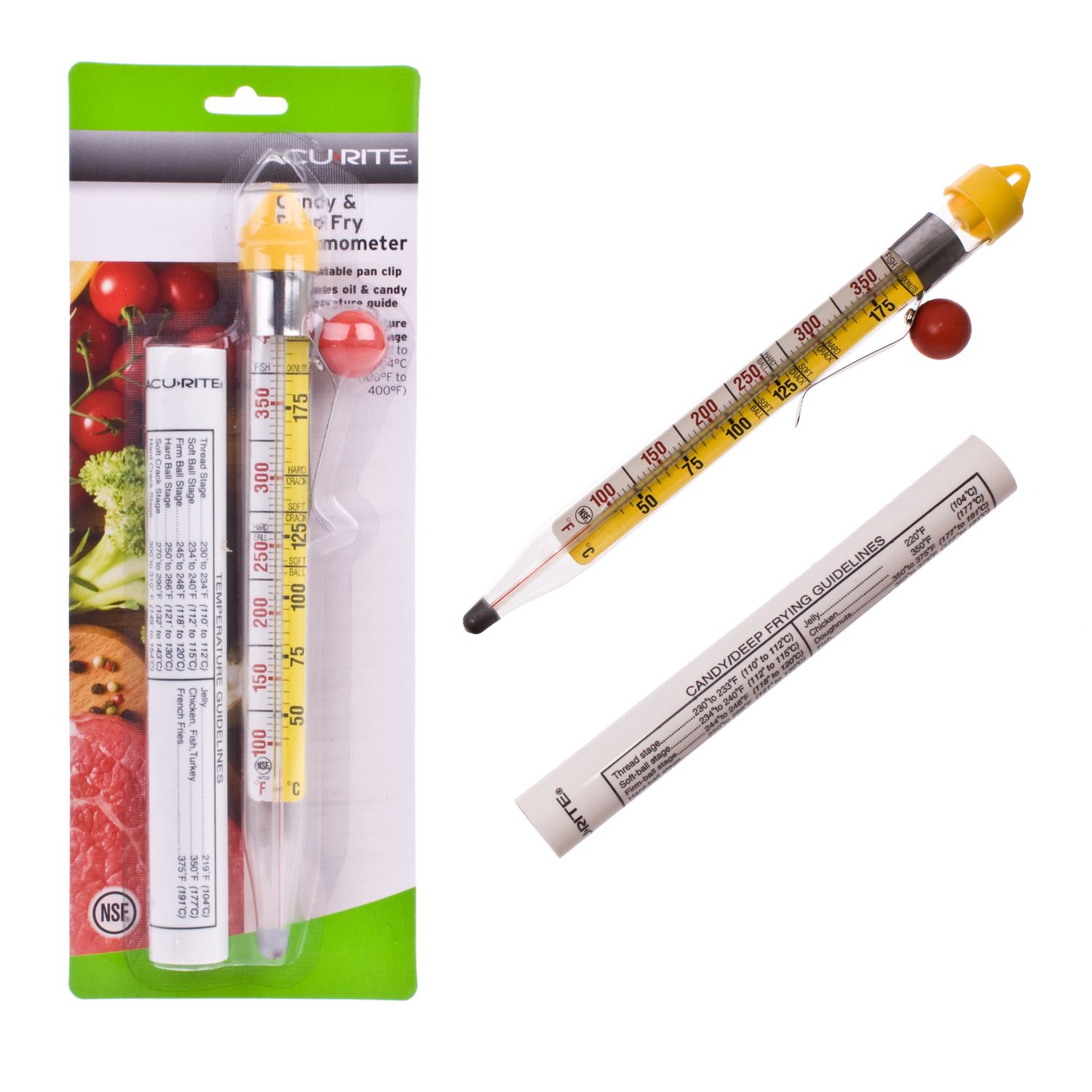 ACURITE Professional Candy and Deep - Fry Thermometer with Sheath - Celsius