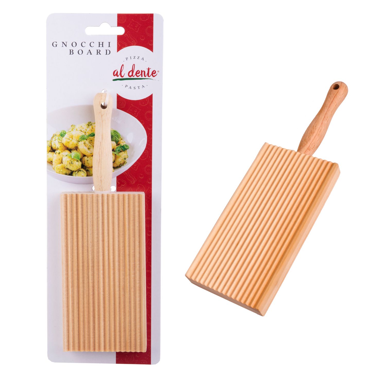AL DENTE Rubberwood Gnocchi Board