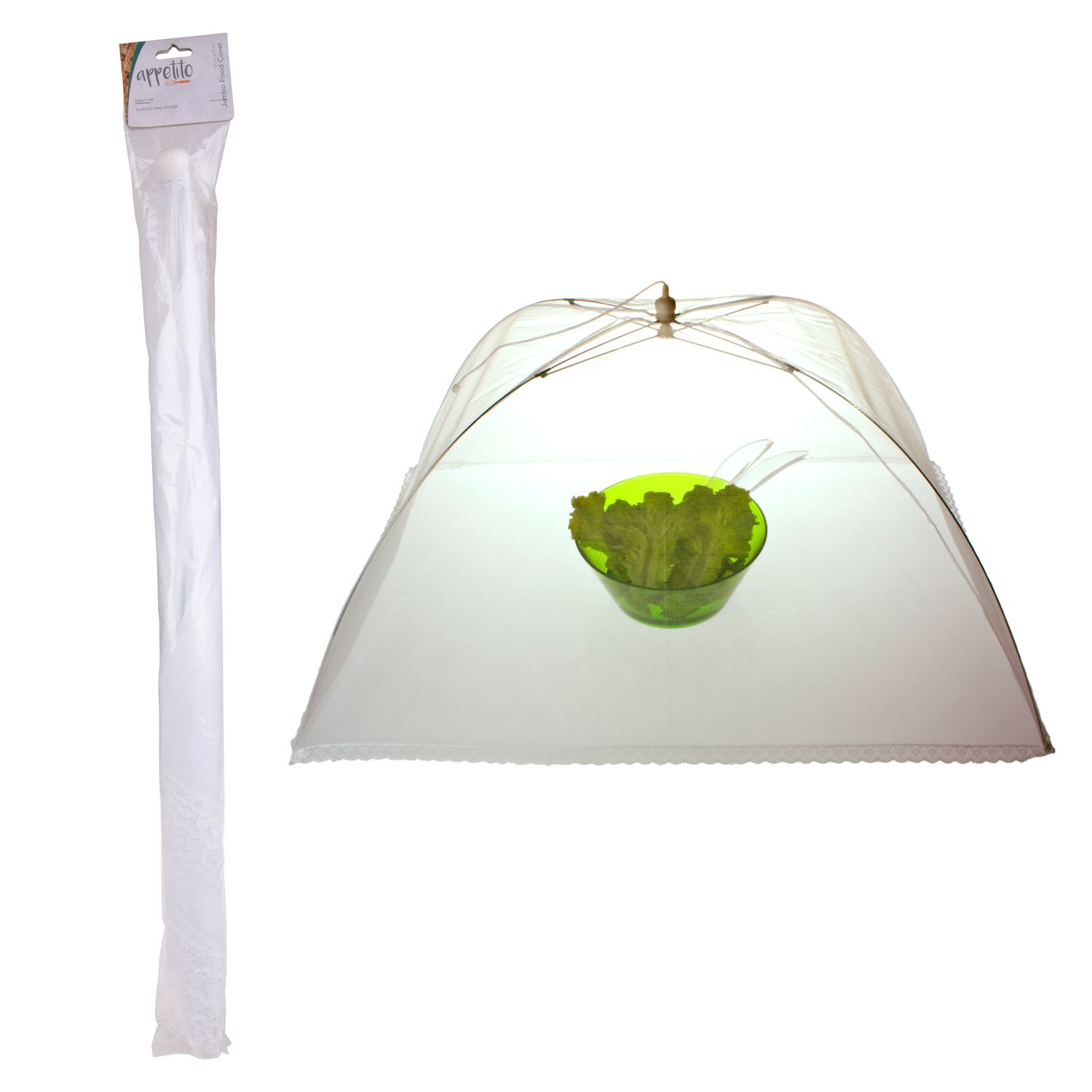 APPETITO Jumbo Nylon Net Food Cover - White