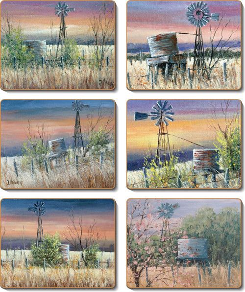 CINNAMON Windmills &amp; Water Tanks Placemats
