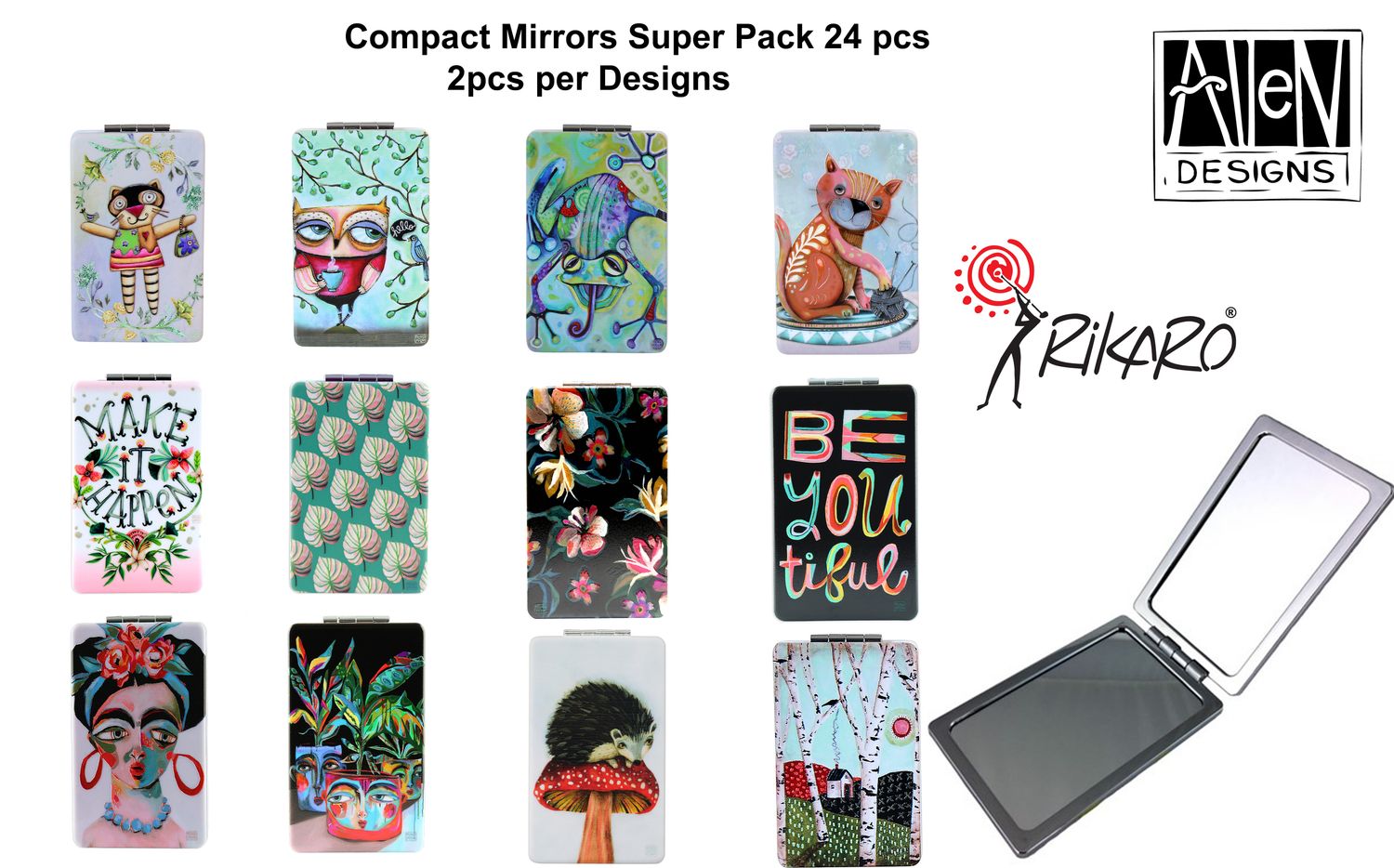 ALLEN DESIGNS Compact Mirror - Assorted Designs