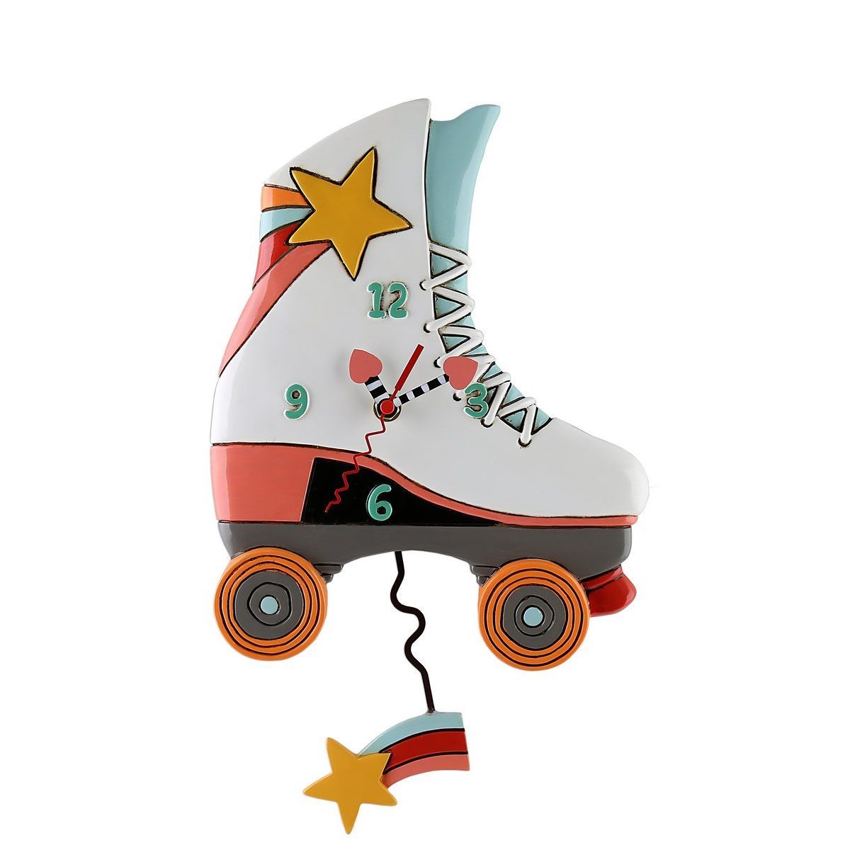 ALLEN DESIGNS Roller Skate Clock