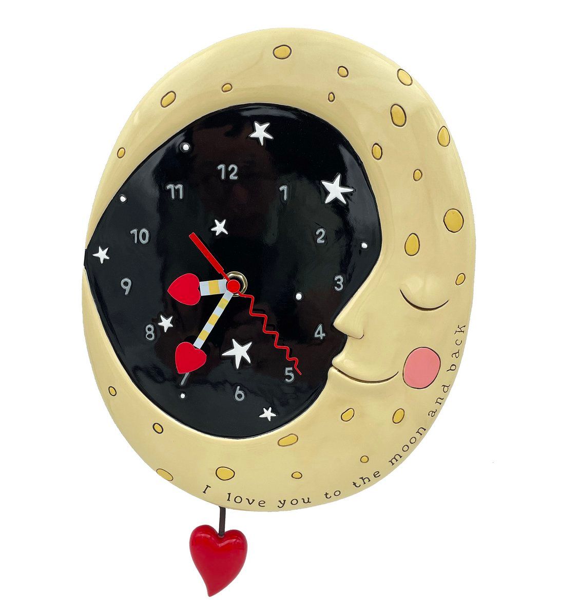 ALLEN DESIGNS I Love You To The Moon Clock