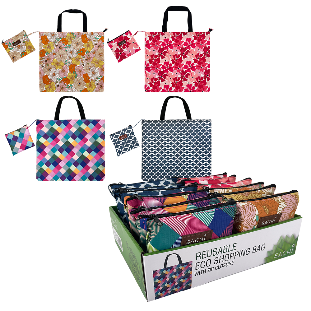 SACHI Large Shopping Bag - Assorted. Designs