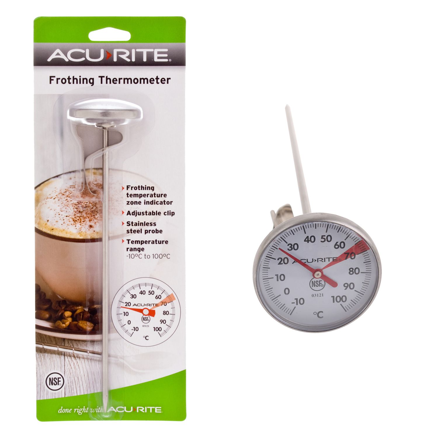 ACURITE Large Frothing Thermometer - 4cm Dial