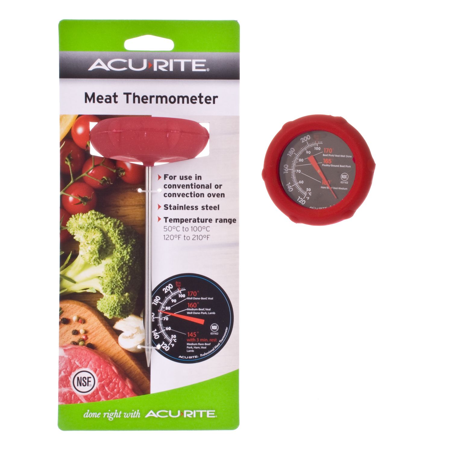 ACURITE Silicone Dial Meat Thermometer - Celsius