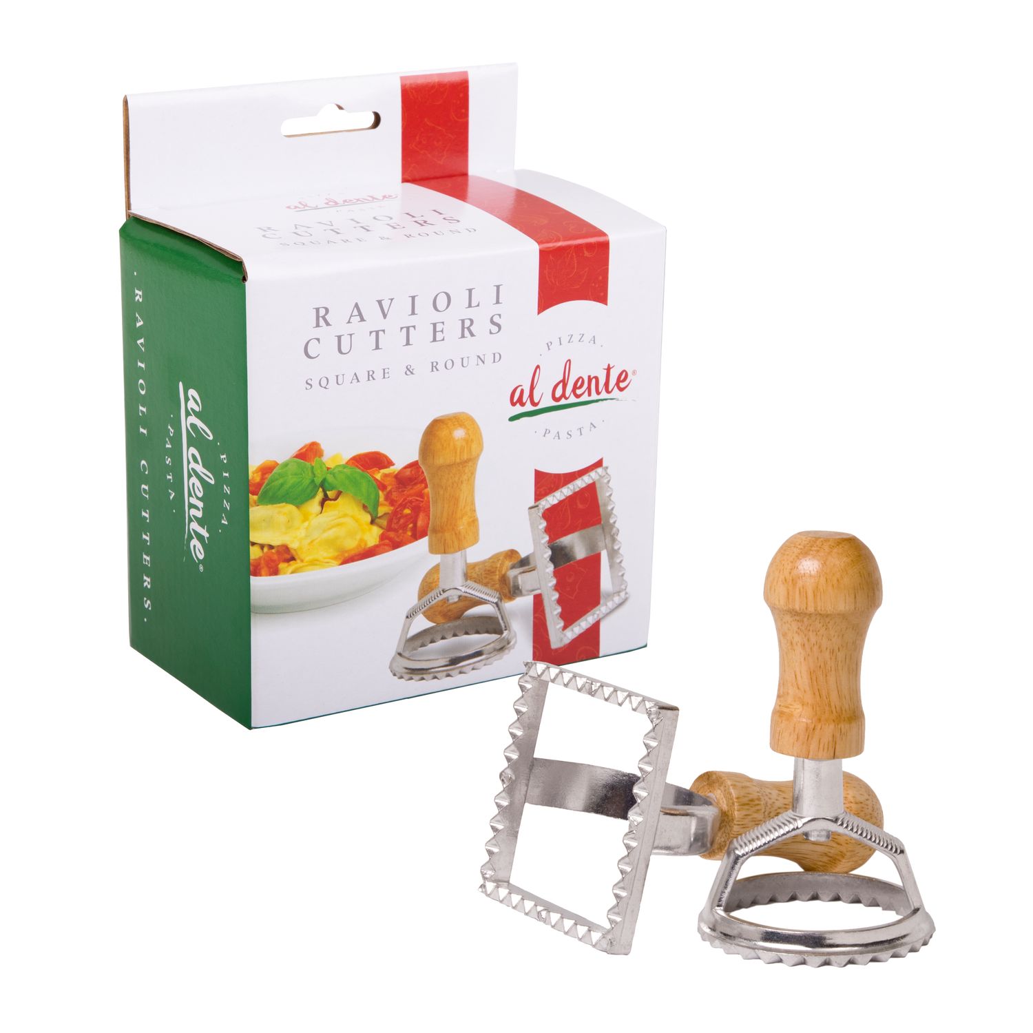 AL DENTE Ravioli Cutters - Square &amp; Round / Set of 2