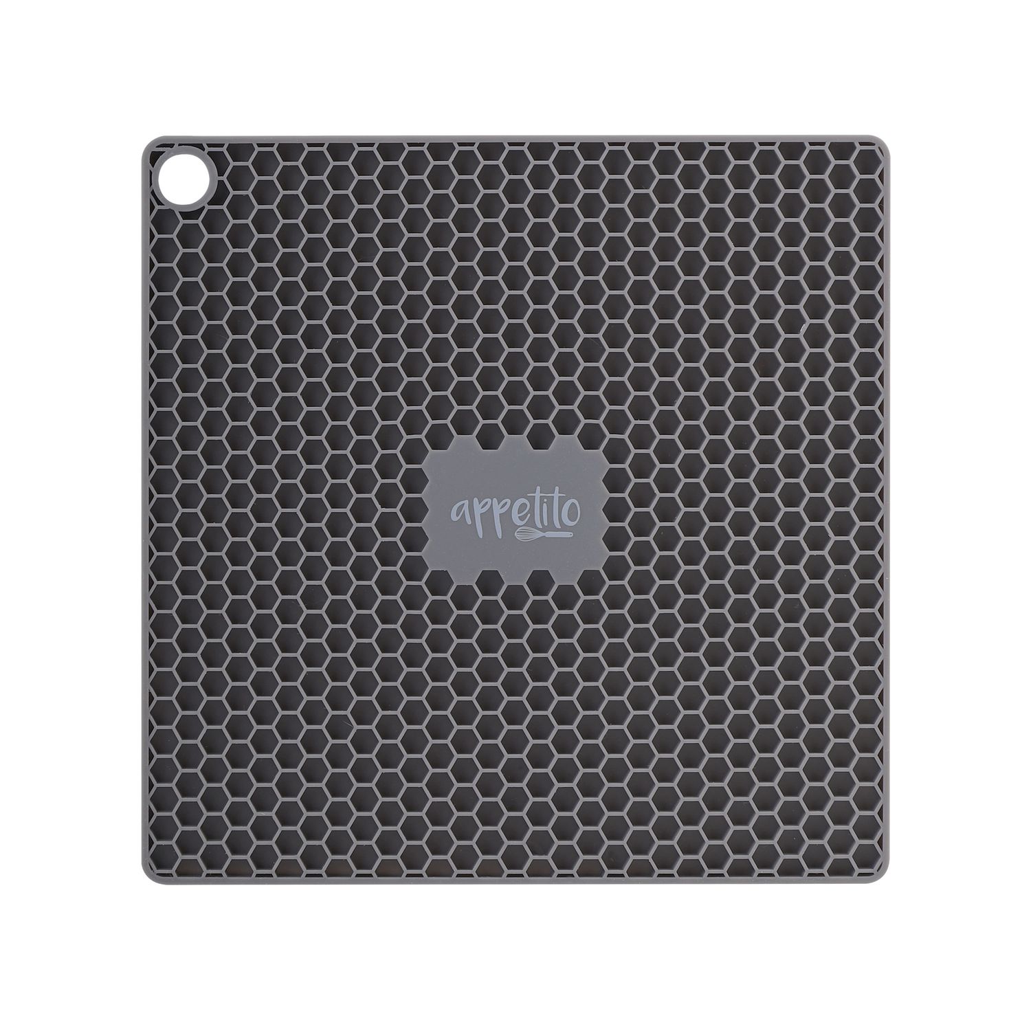 APPETITO Silicone Square Trivet 17.3 x 17.3cm - Charcoal
