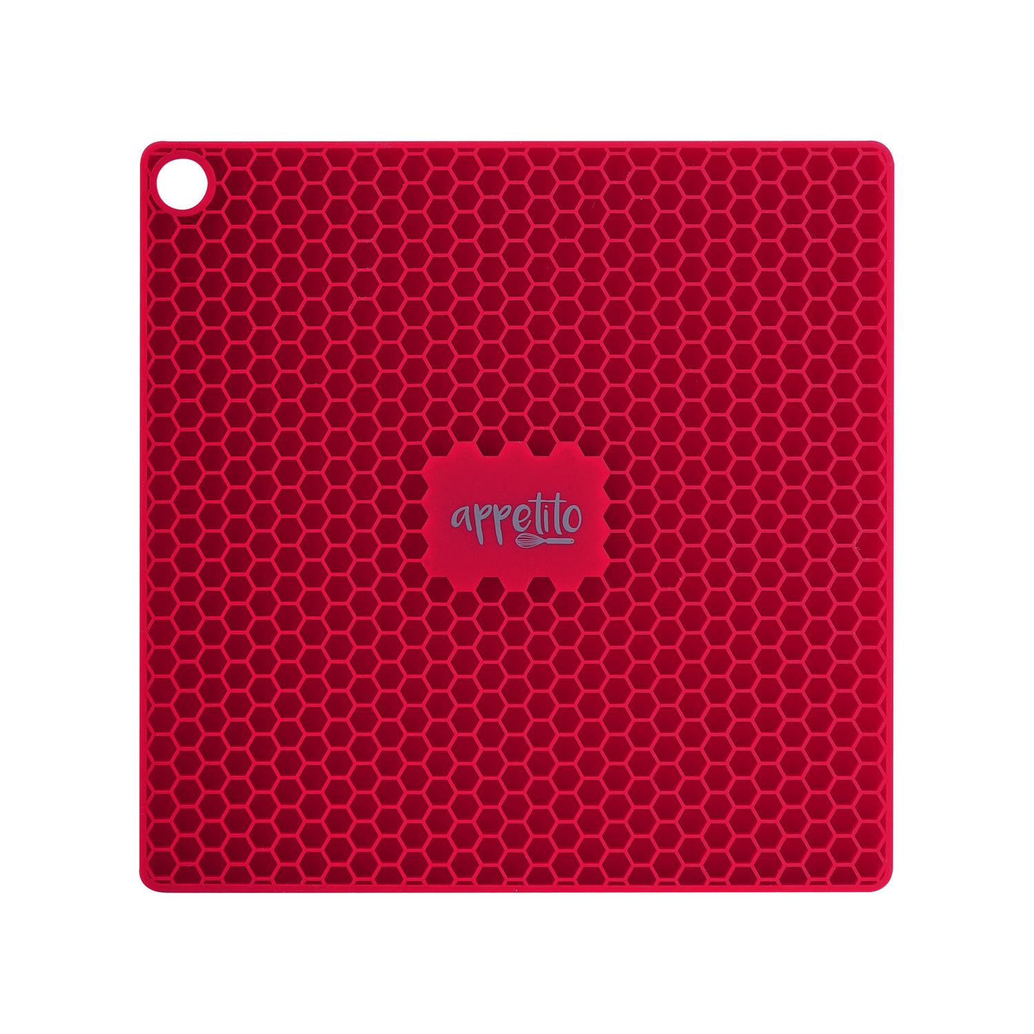 APPETITO Silicone Square Trivet 17.3 x 17.3cm - Red