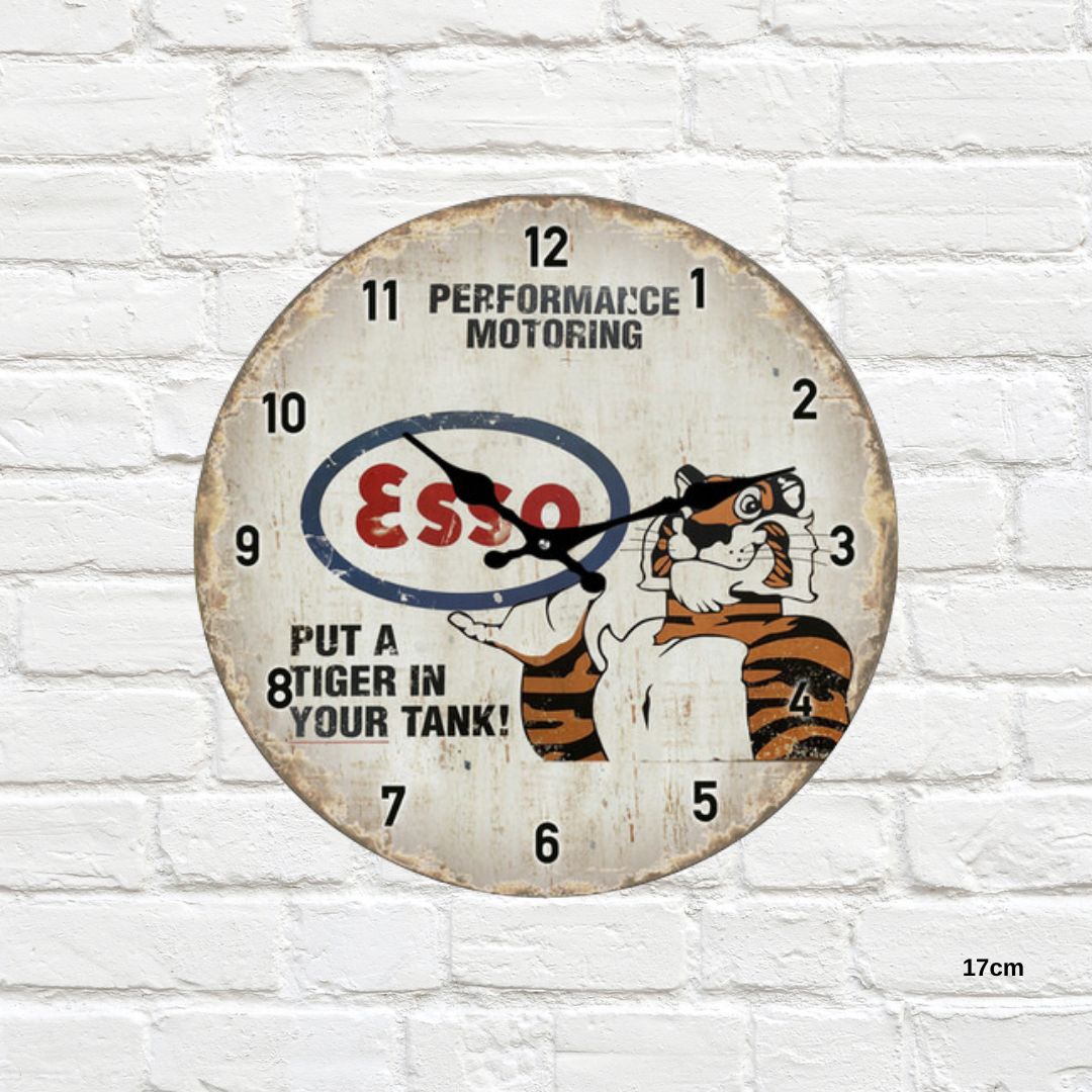 GET POSH Clock Esso - 17cm - Tiger