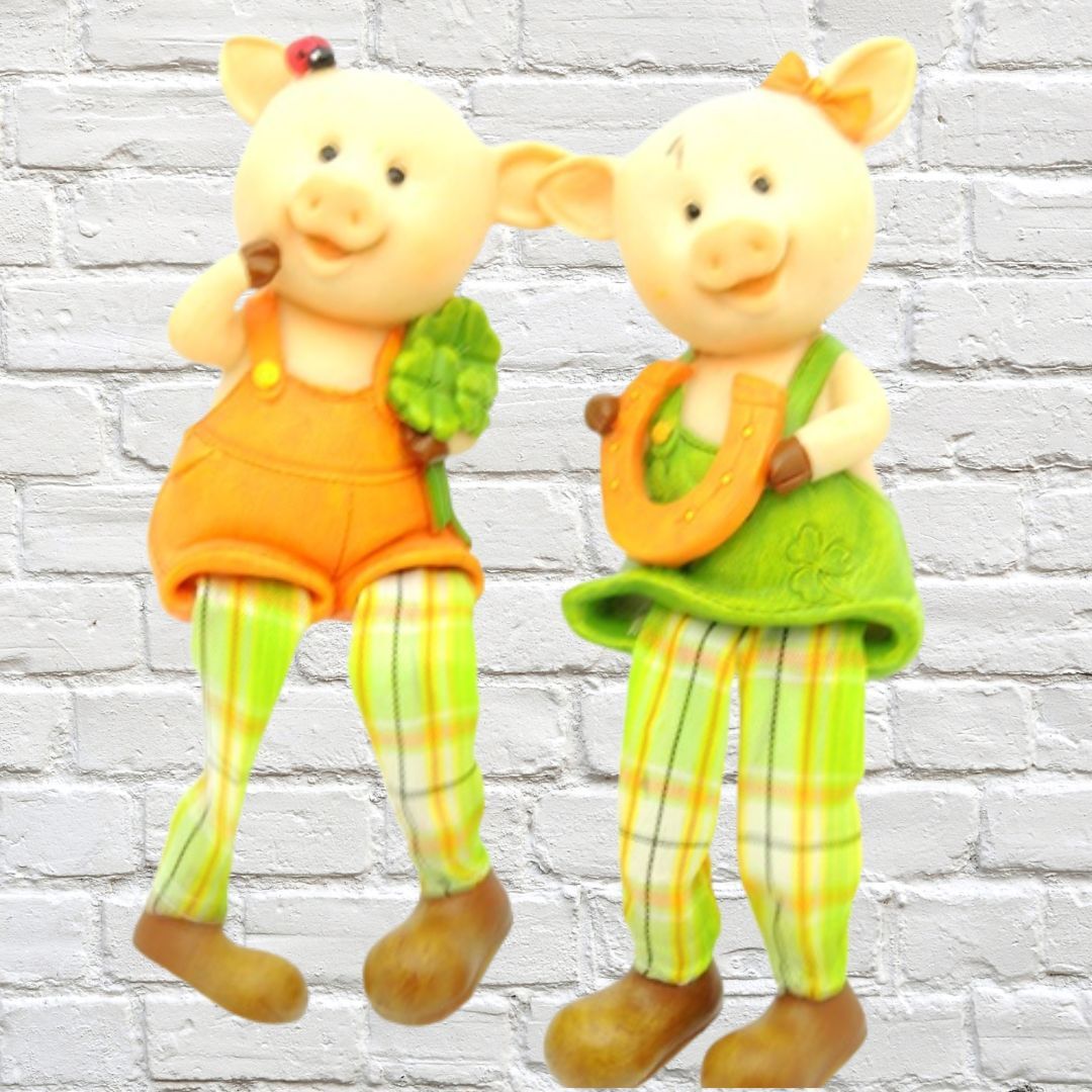 SHELF SITTERS Pig Shelf Sitter Oink &amp; Piggly