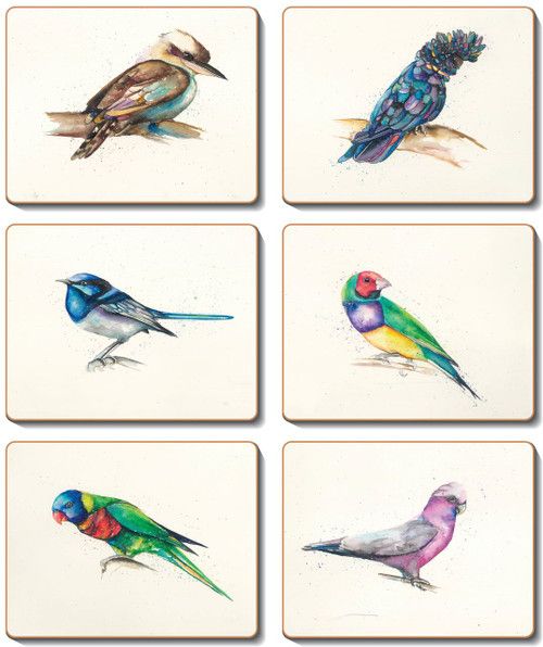 CINNAMON Away With The Birds Coasters