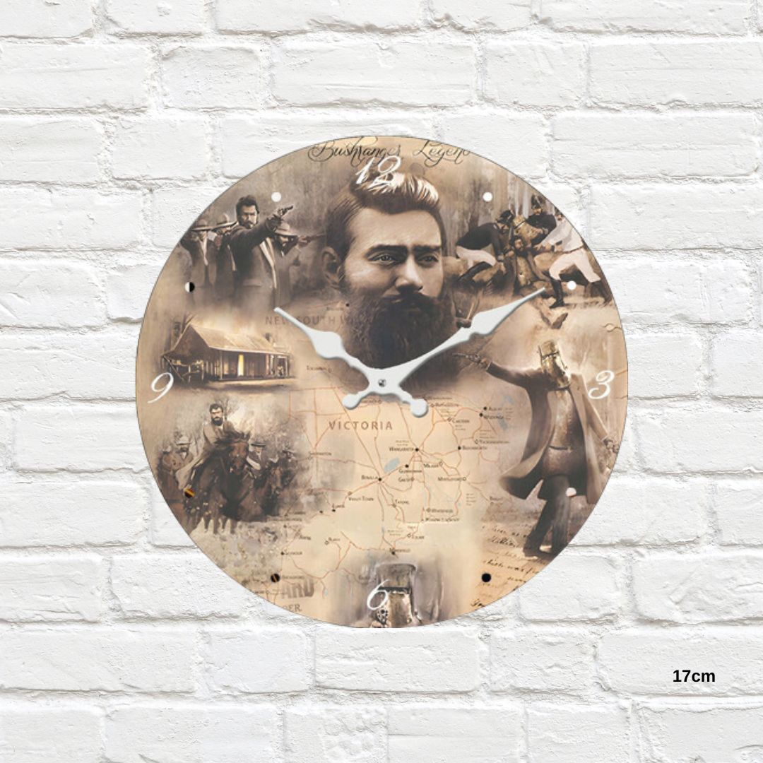 GET POSH Clock Ned Kelly - 17cm
