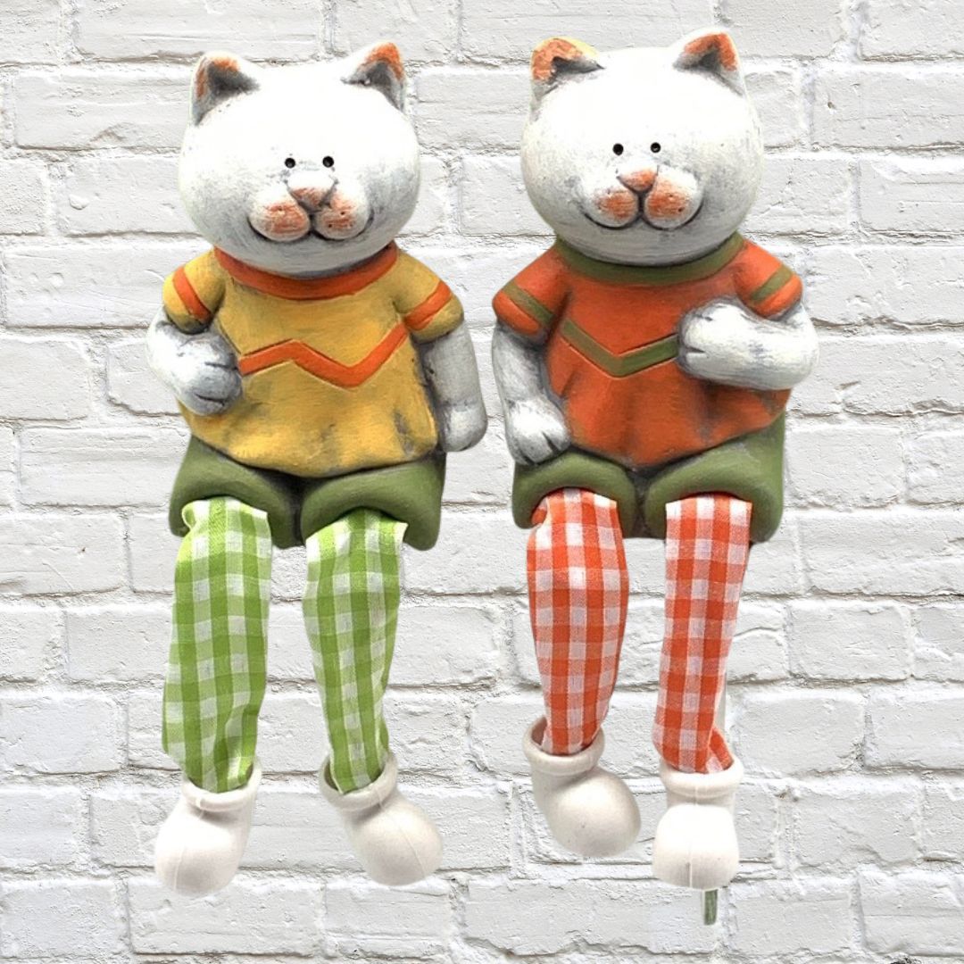 SHELF SITTERS Jake &amp; Jo Cat Sitters