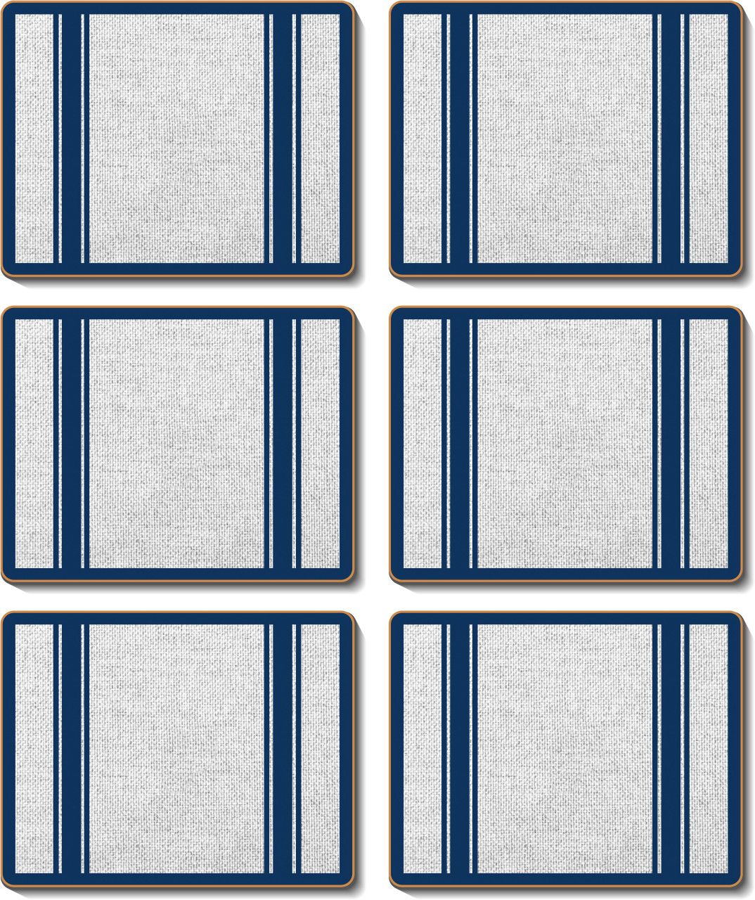 CINNAMON Hamptons Navy Coasters