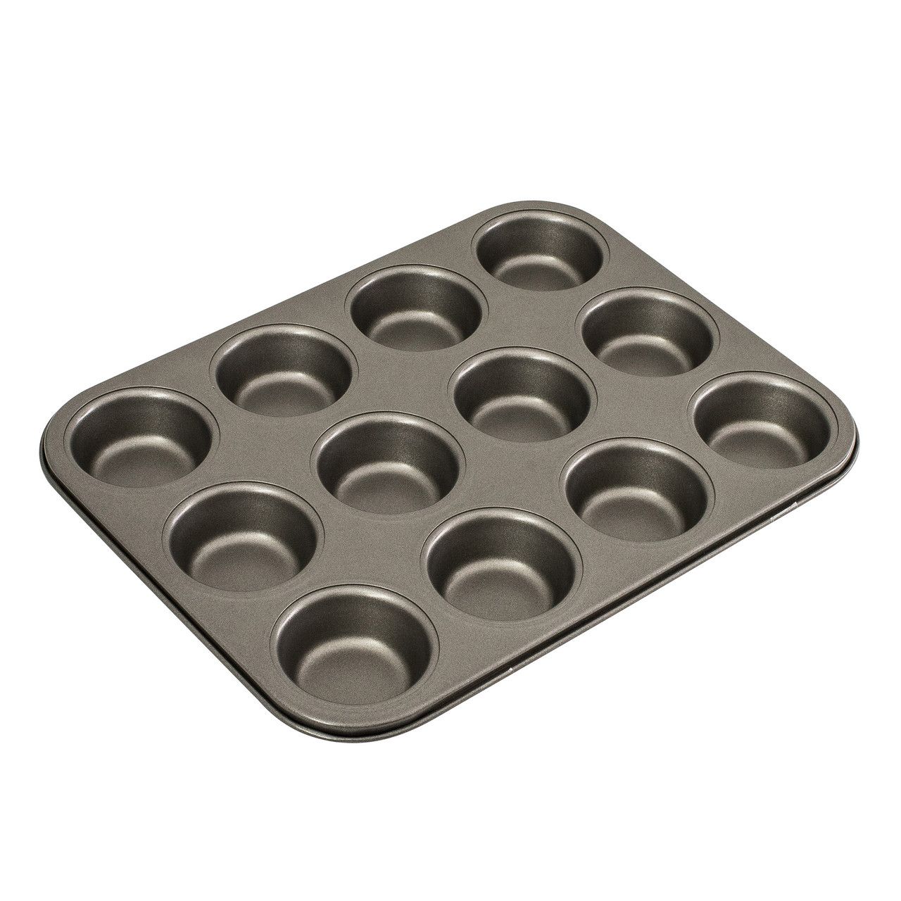BAKEMASTER 12 Cup Muffin/Cupcake Pan, 35 x 27cm / 7 x 2.5cm - Non - Stick