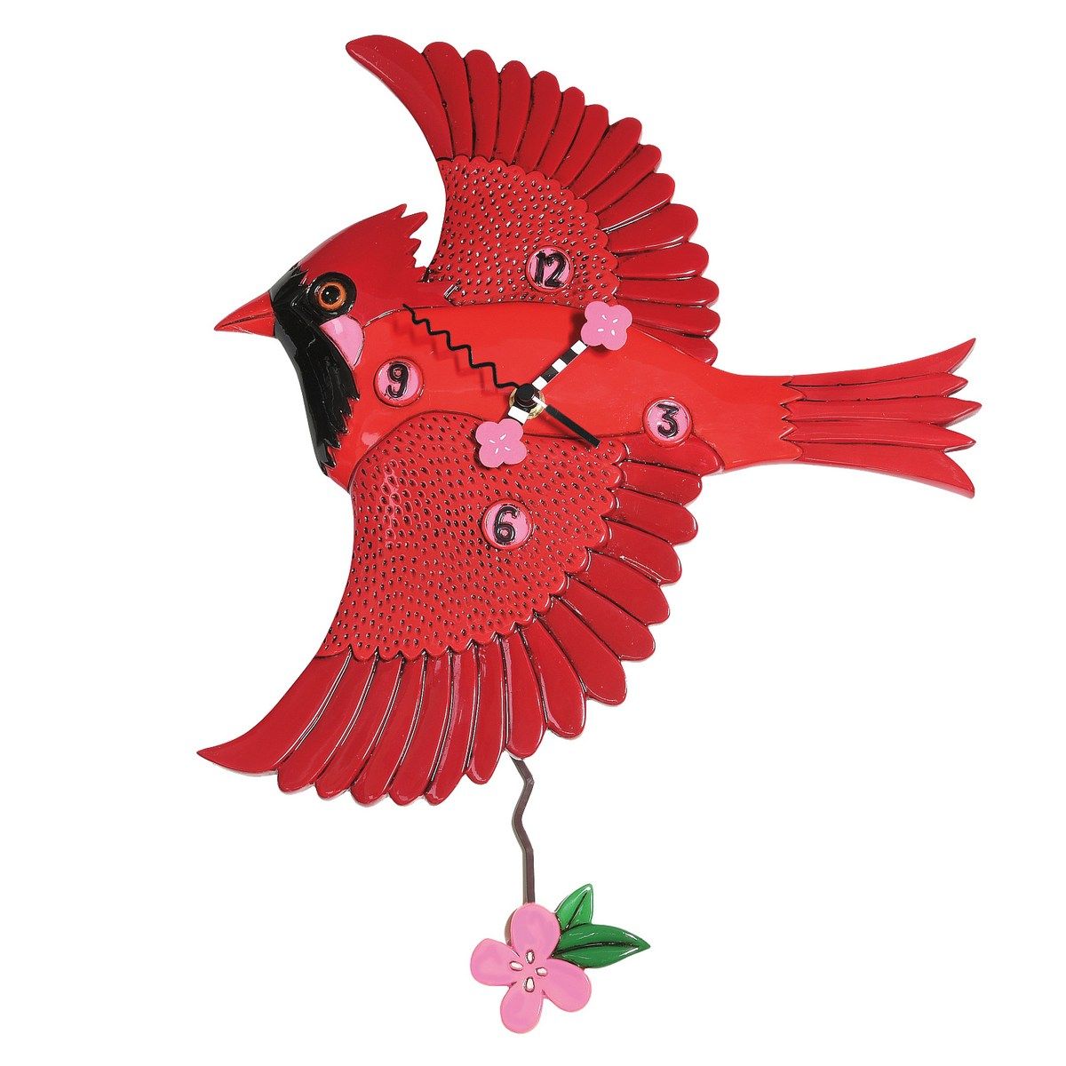 ALLEN DESIGNS Cardinal's Song Clock
