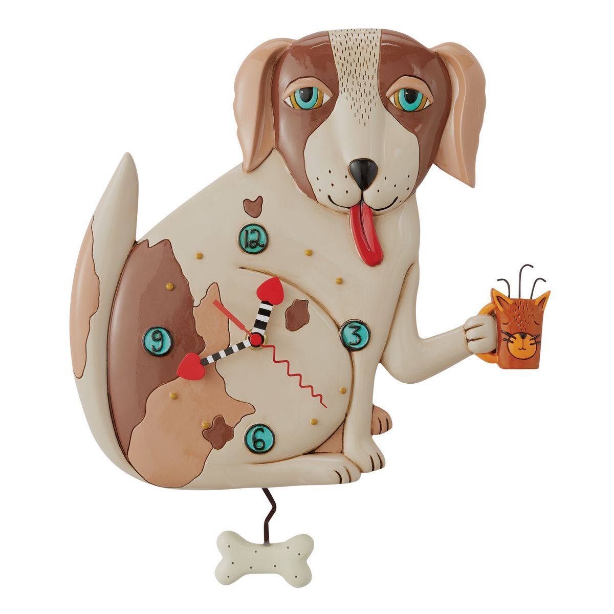 ALLEN DESIGNS No Bones Dog Clock