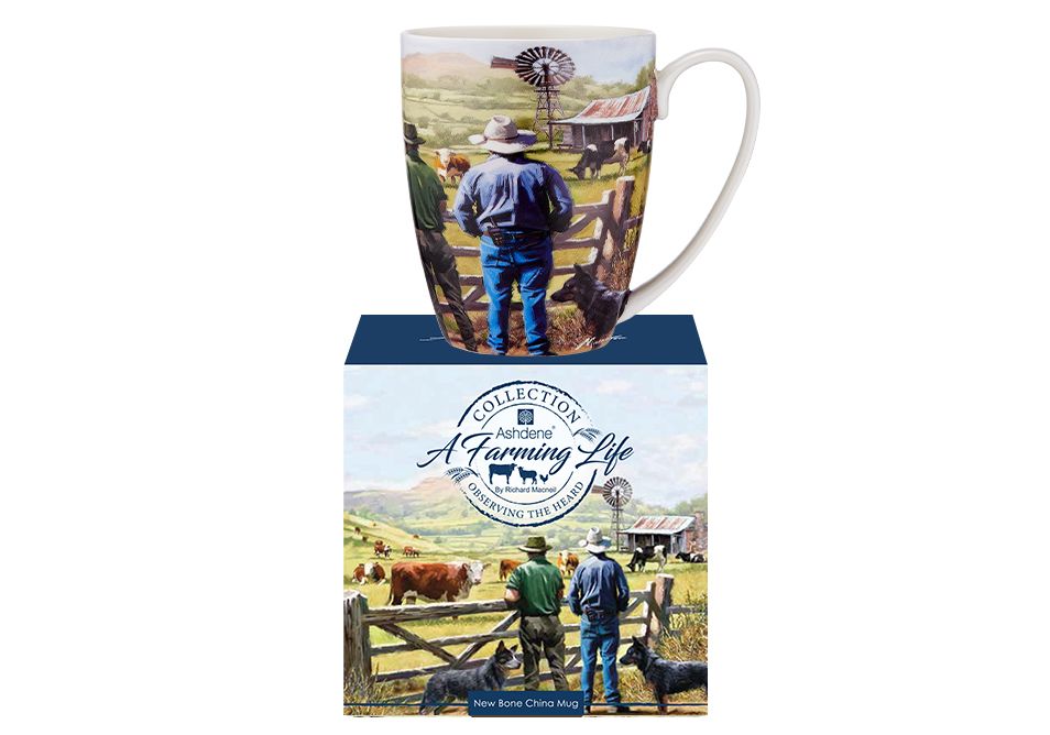 ASHDENE A Farming Life Mug - Observing the Herd 320ml
