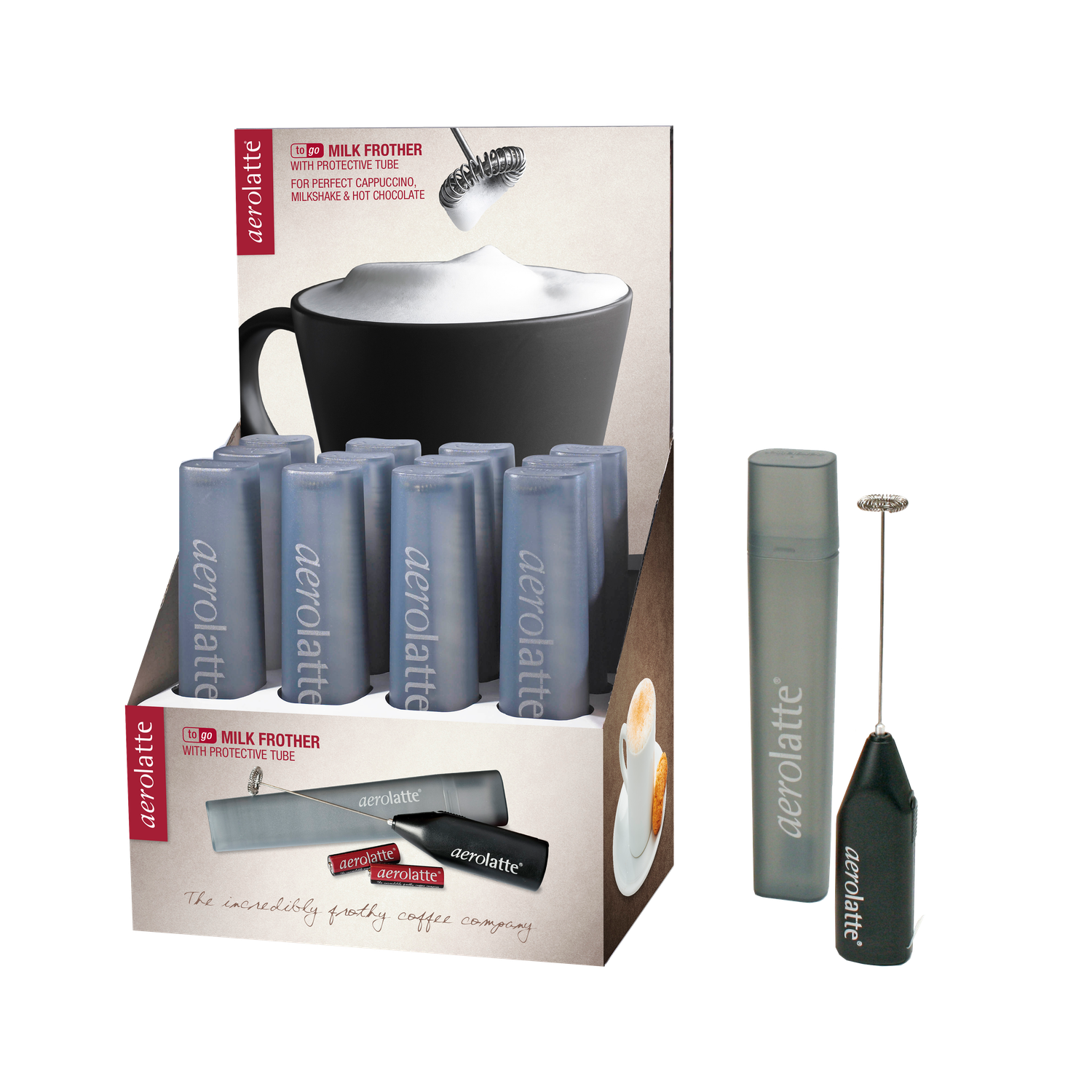AEROLATTE To Go Milk Frother - Black