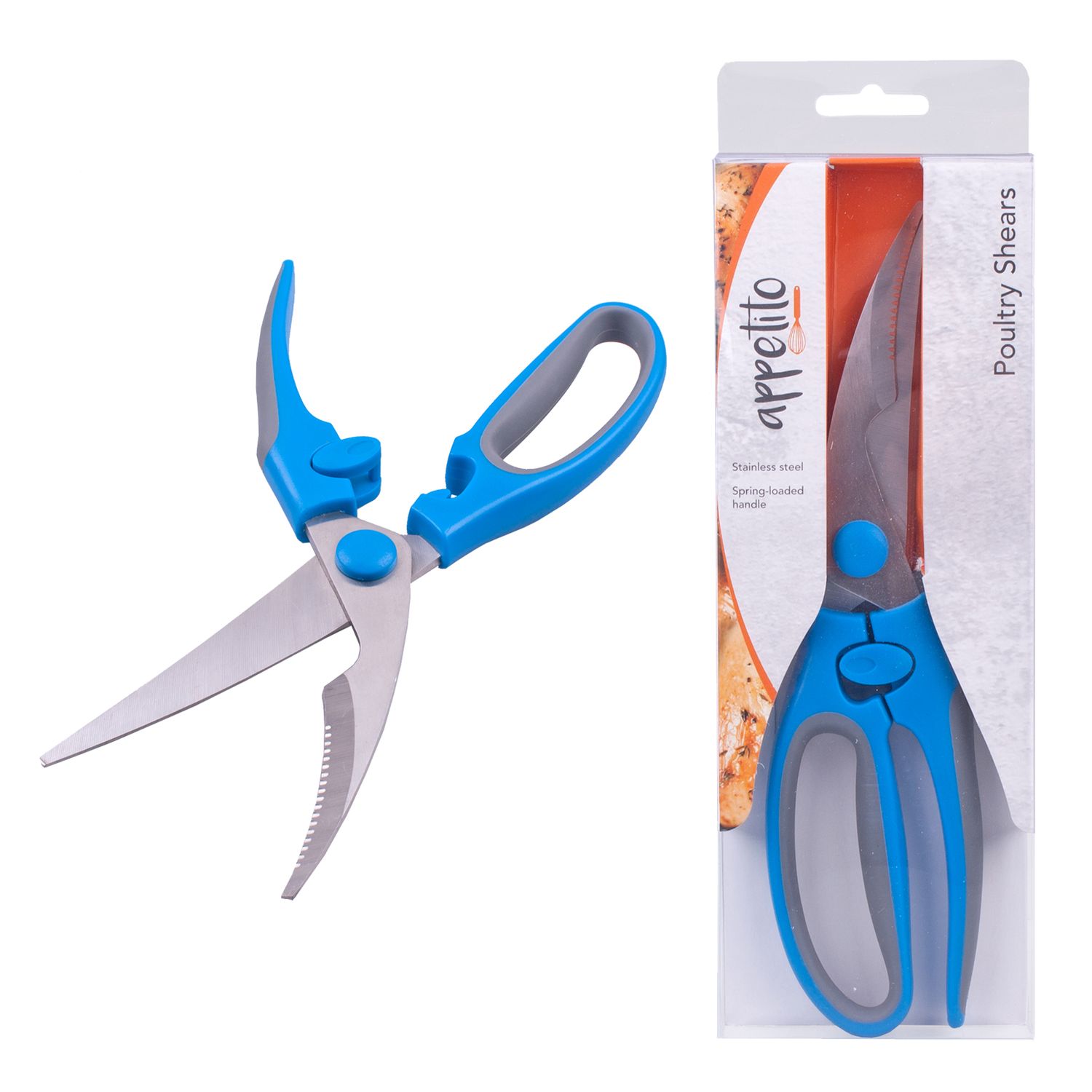 APPETITO Poultry Shears - Blue/Grey