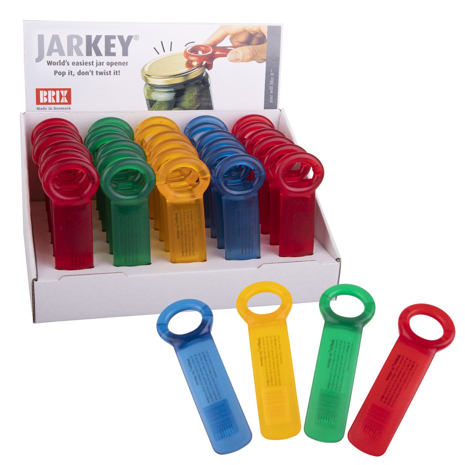 BRIX "Jarkey" Frost Jar Opener - Assorted. Colours