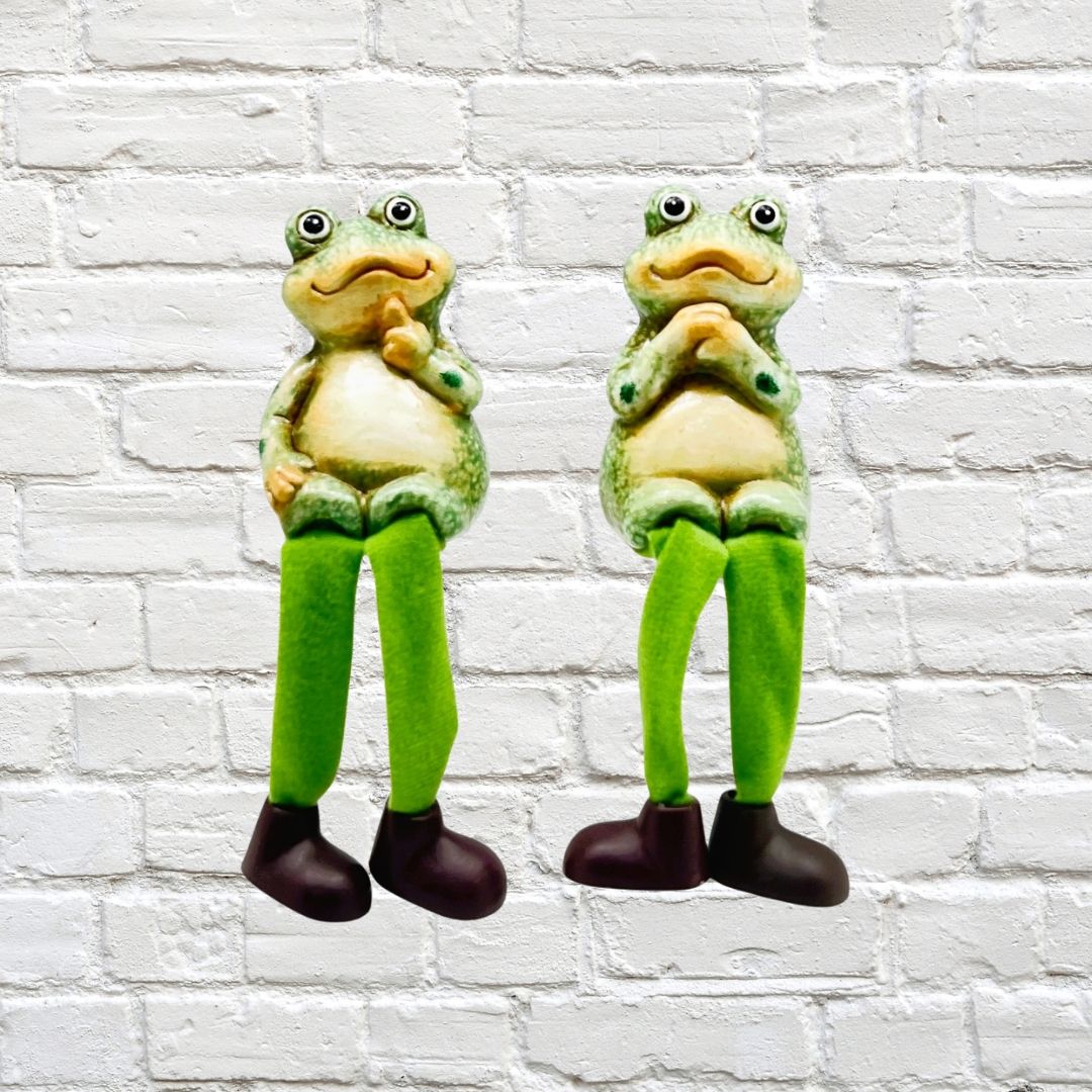 SHELF SITTERS Frogs Fritz &amp; Friza