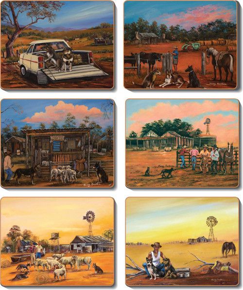 CINNAMON Kelpie Kapers Coasters