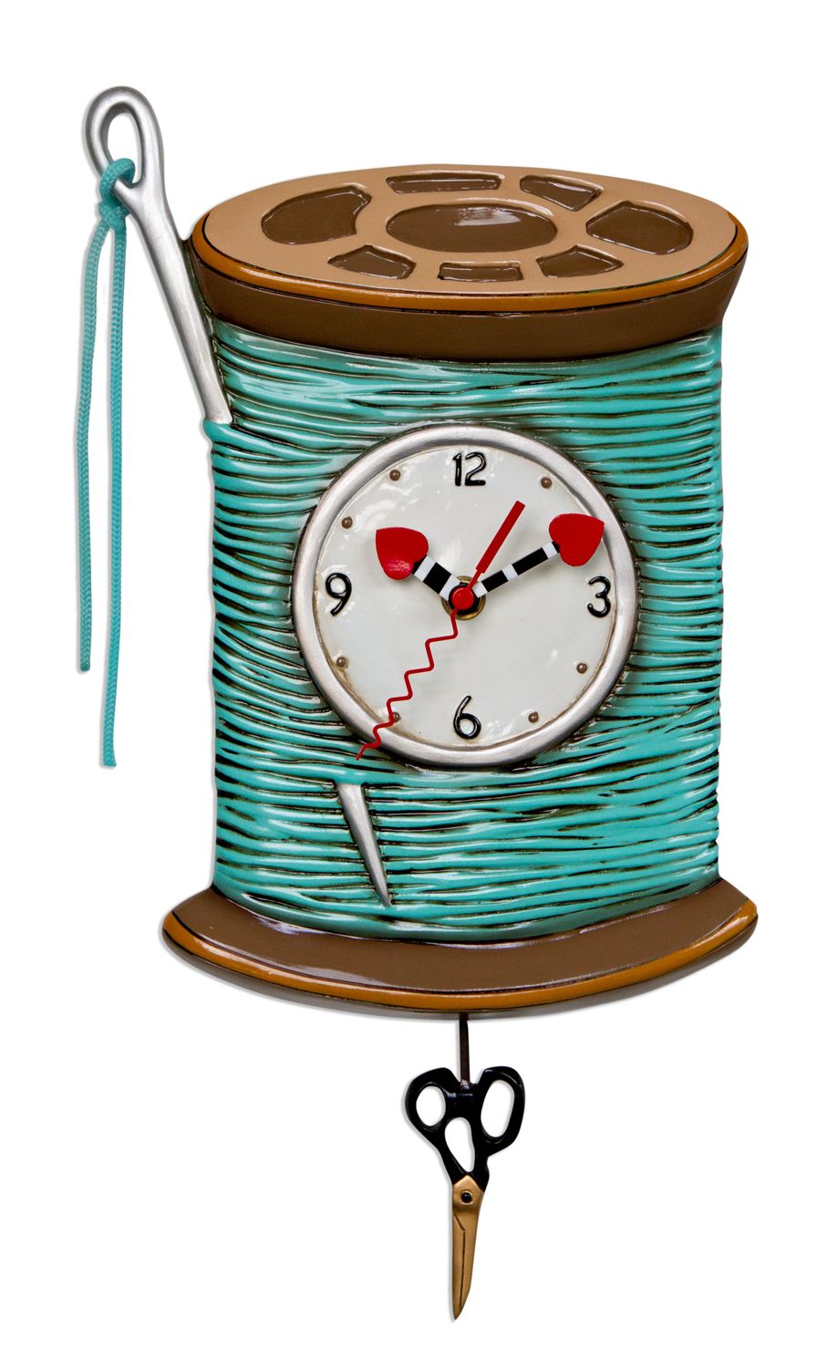 ALLEN DESIGNS Needle &amp; Thread Clock