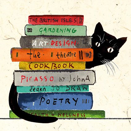 ARTPRESS Jenny Frean Literary Kitty Greeting Card