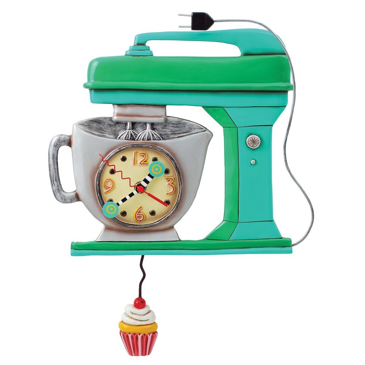 ALLEN DESIGNS Vintage Mixer Clock - Green